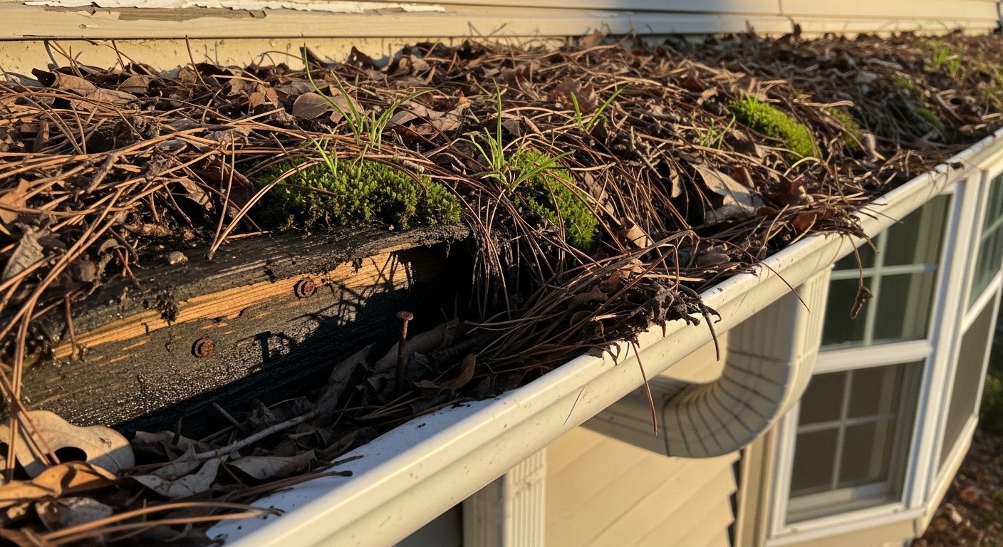 Gutter Detached After Storm